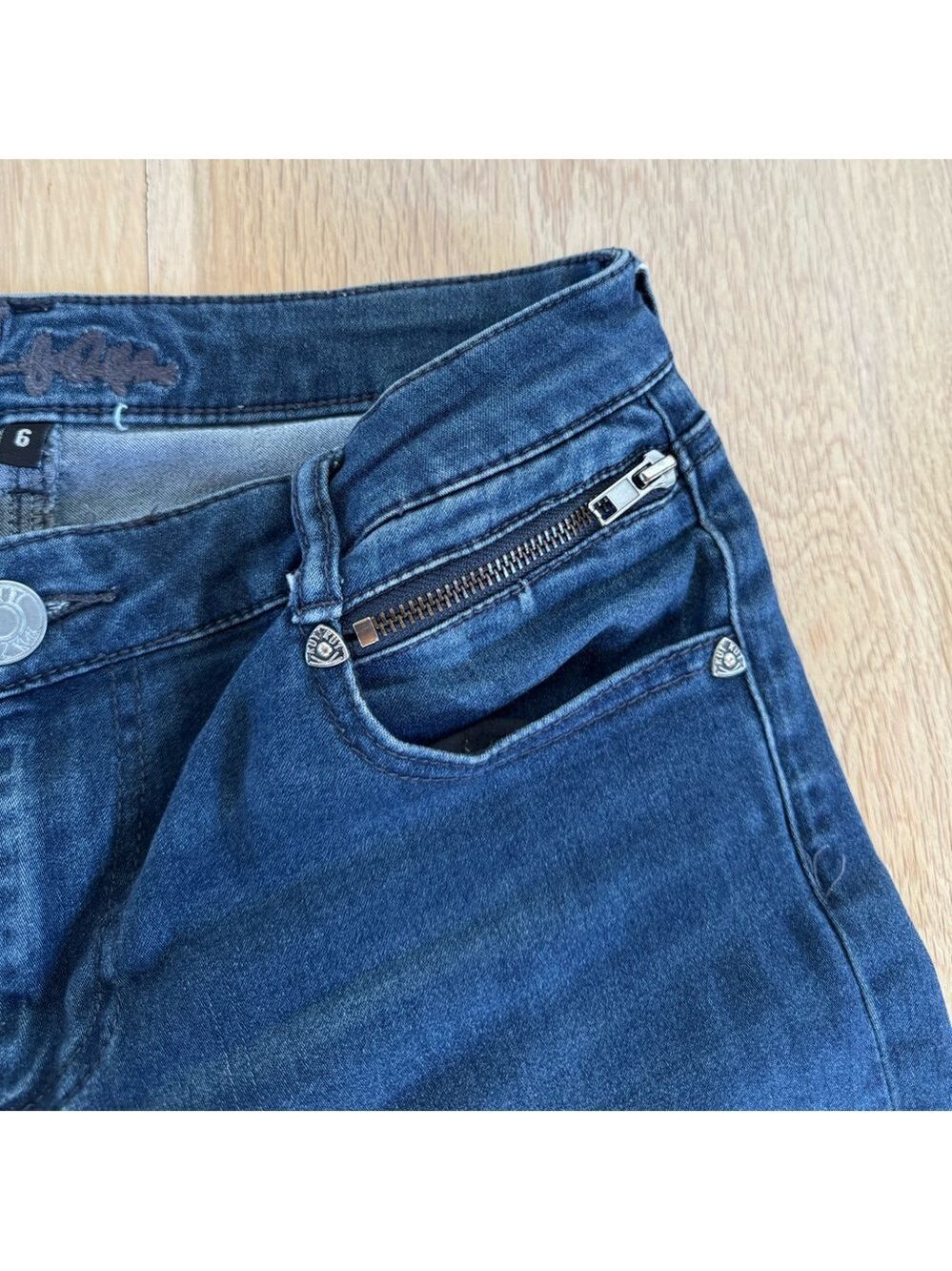 Kut from the Kloth Emma Ankle Skinny Jeans Dark Wash Size 6 - Picture 6 of 8